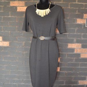 Gently Used Noir All Black Lularoe Julie Dress